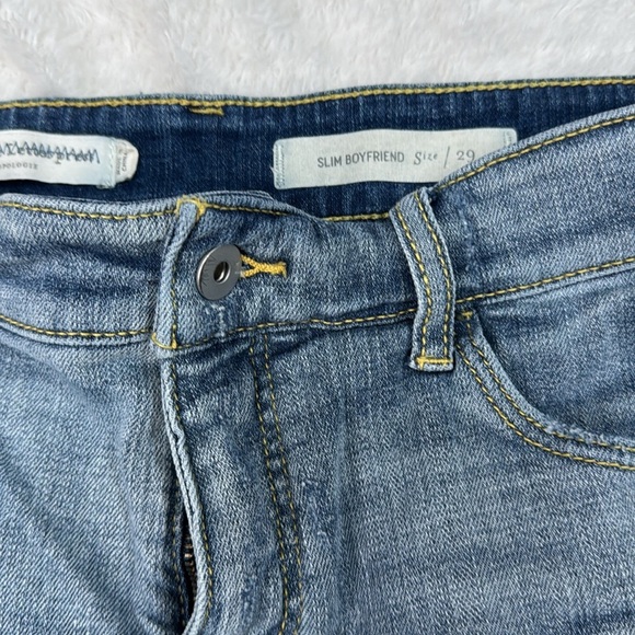 PILCRO MID RISE SLIM BOYFRIEND DENIM SHORTS - Picture 3 of 8